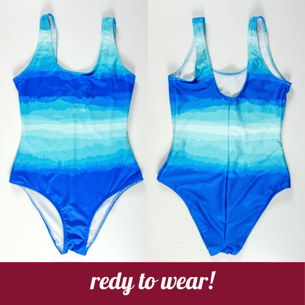 DIY swimsuit blue