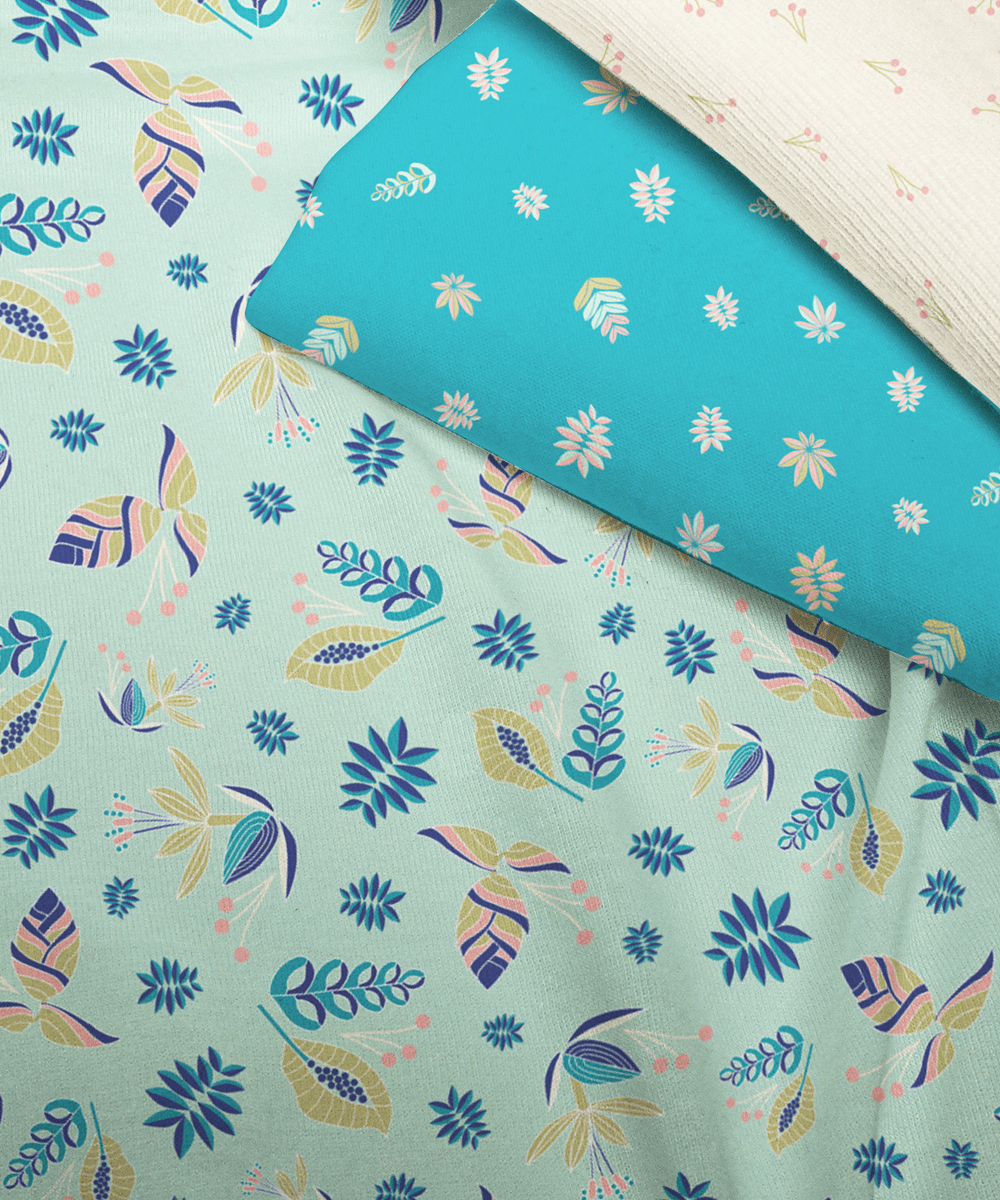 tropical printed fabric collection