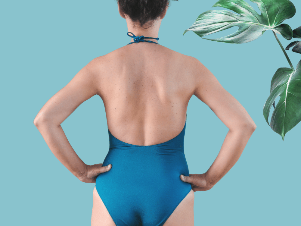Aventurine Swimsuit Low Back