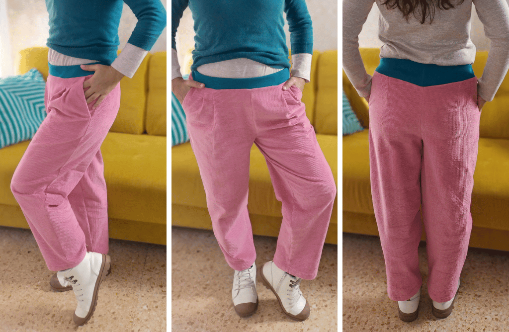 Finished Pants Pattern from Measurements