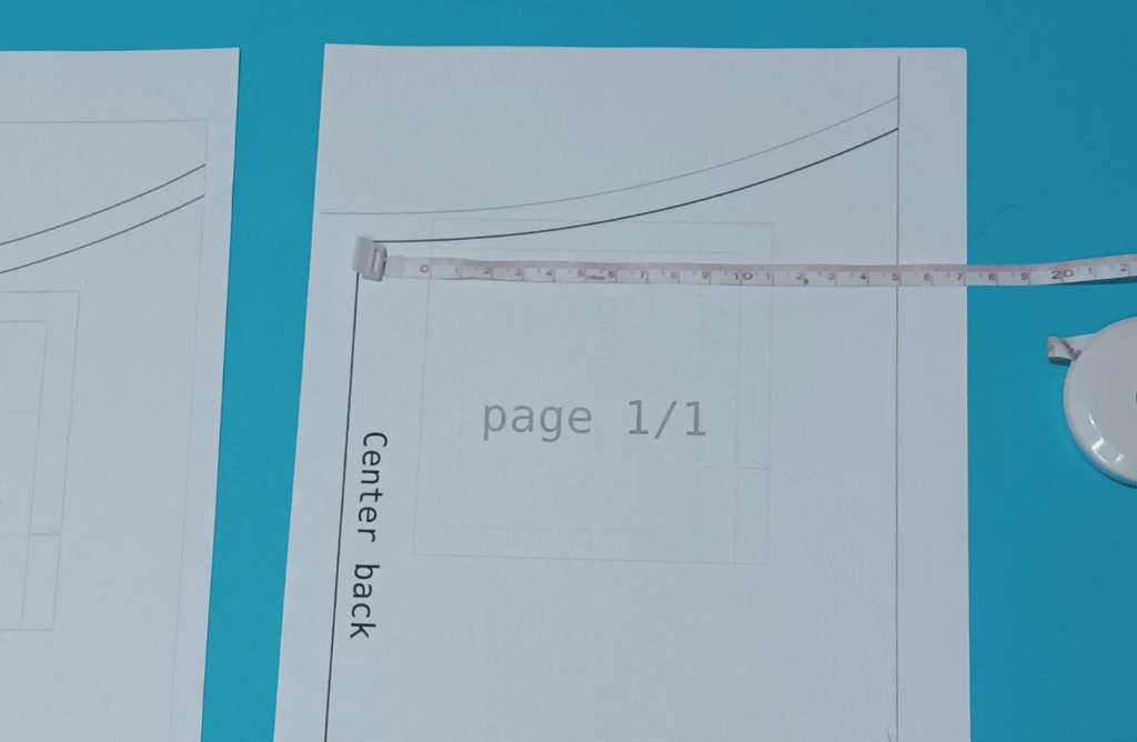 check the print scaling of pdf patterns